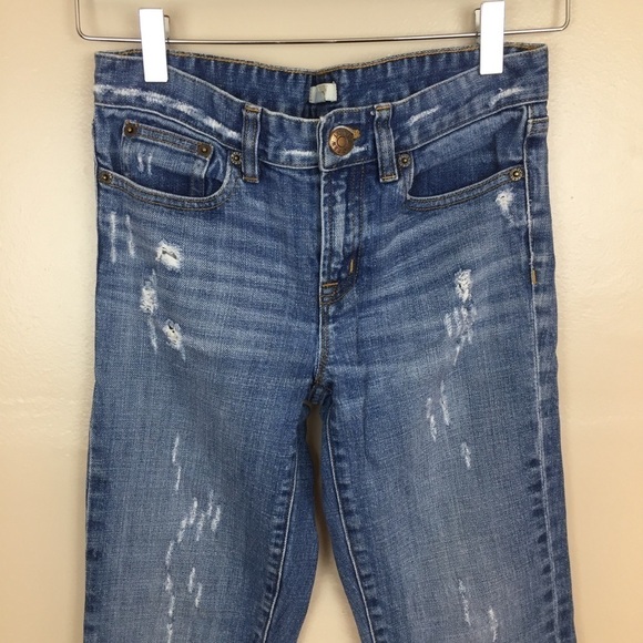 [J. Crew Factory] Distressed Stretch Skinny Jeans - Picture 2 of 8